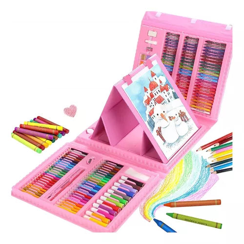 Arte Set Kit Colores Juego Dibujo Creativo Infantil con 208 Pcs ¡Increíble!