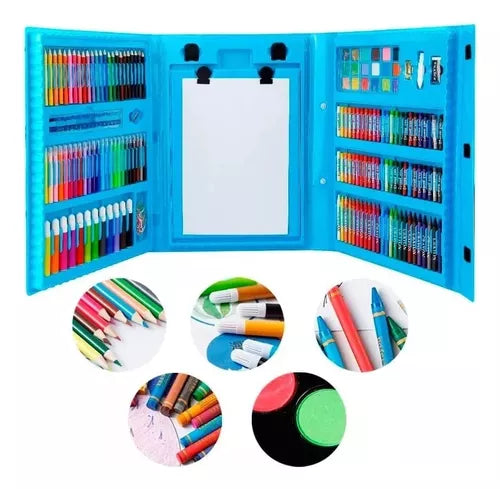 Arte Set Kit Colores Juego Dibujo Creativo Infantil con 208 Pcs ¡Increíble!